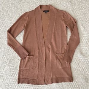 Primark Caramel Tan Mid Length Open Cardigan Sweater XS